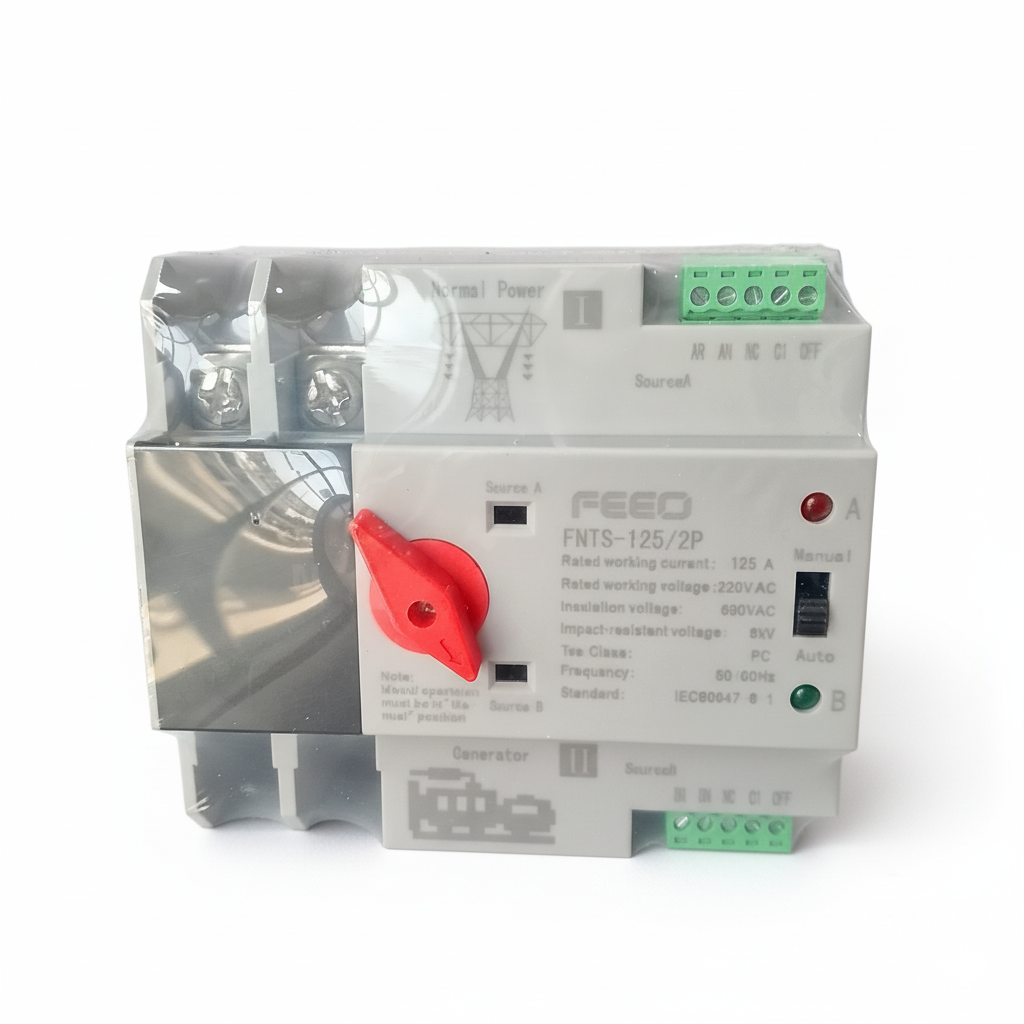 2P 125A FEEO automatic transfer switch (regular)